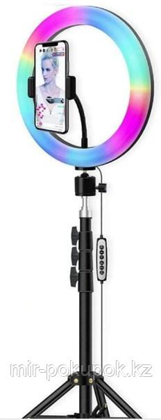 Цветная RGB-подсветка 10-дюймовая светодиодная круглая лампа 26 см.