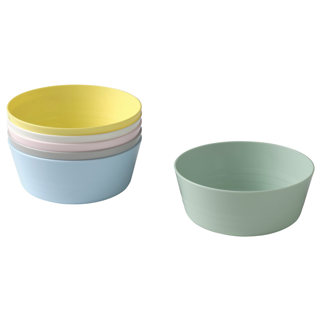 Миска из пластика IKEA КАЛАС, 6шт