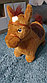 Мягкие плюшевые Прыгуны-животные Pituso Лошадка PVC+съемный плюшевый чехол, с насосом Коричневый, фото 2