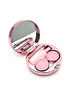 Дорожный набор для контактных линз, в футляре с зеркалом