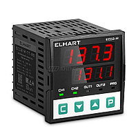 ECD2-L-TT-RS ПИД-регулятор 2-х канальный, 96x96,