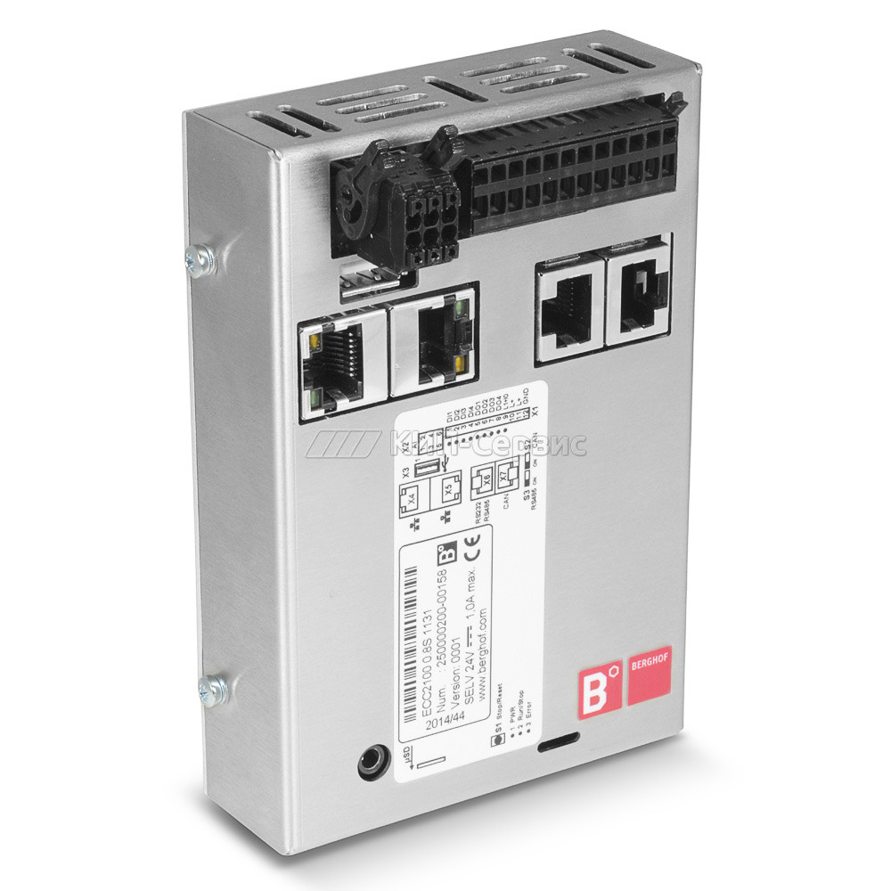 ECC2000-S01-MW Компактный ПЛК, CODESYS 3, Web-визуализация, 800 MHz, 256Mb/256Mb/100kb, Ethernet 10/100 Мbps,