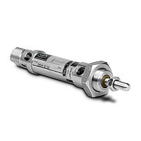 DSM 020.0025 Пневмоцилиндр D=20, S=025; Стандрт VDMA - ISO 6432, нержавеющая сталь, для агрессивных сред