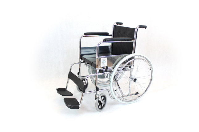 Коляска для инвалидов со стульчаком модель fs609-46 (4453), фото 1