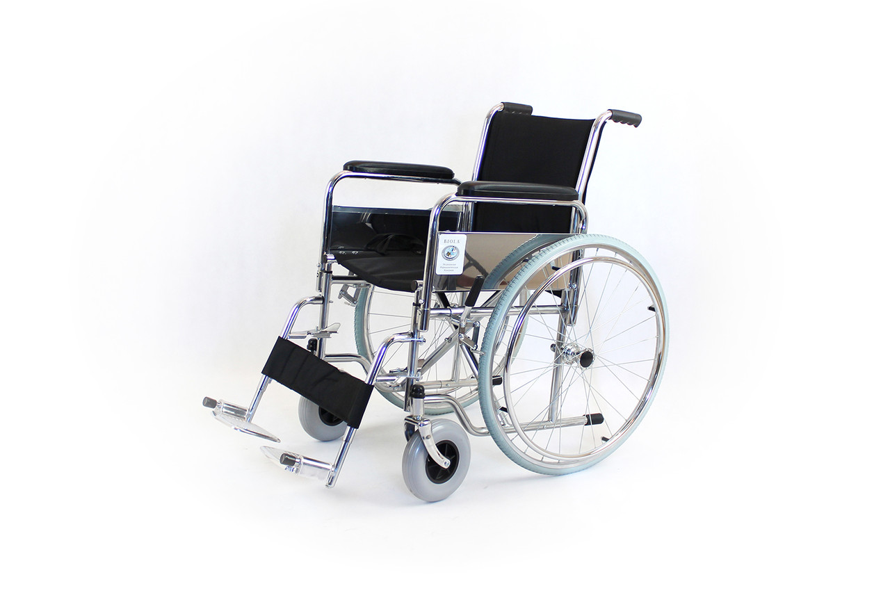 Инвалидная коляска с полиуретановыми колесами модель fs901-46 (4601)