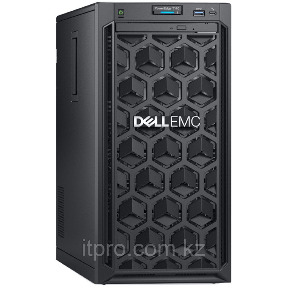Сервер Dell PowerEdge T140 PET140RU1-05 (Tower, Xeon E-2224, 3400 МГц, 4 ядра, 8 МБ, 1x 16 ГБ, LFF 3.5", 4 шт,