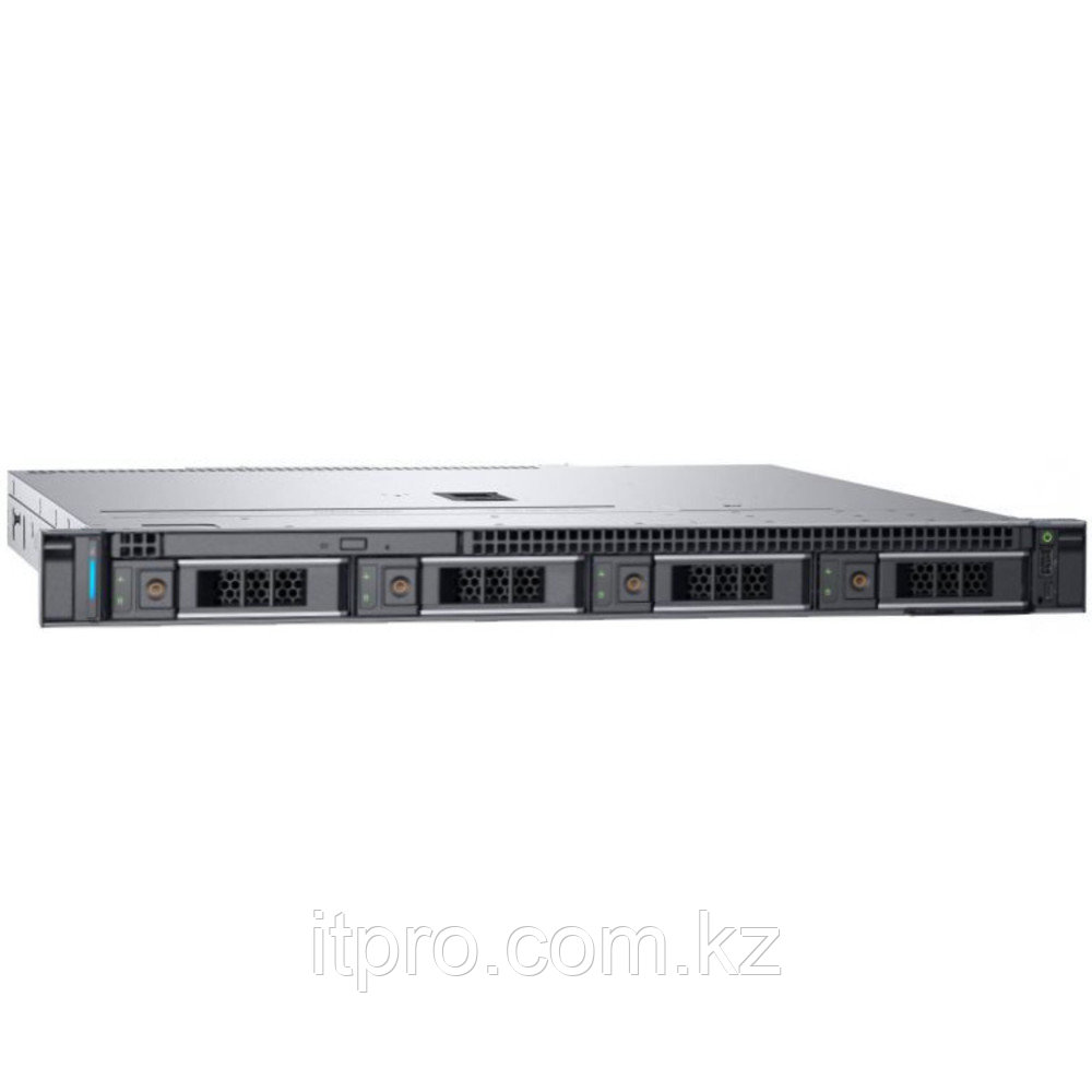 Сервер Dell PowerEdge R240 PER240RU2-01 (1U Rack, Xeon E-2236, 3400 МГц, 6 ядер, 12 МБ, 1x 16 ГБ, LFF 3.5", 4