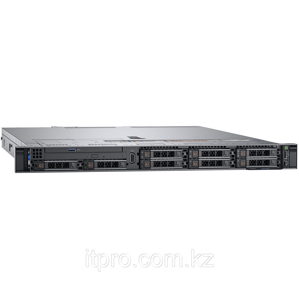 Сервер Dell PowerEdge R440 PER440CEEM04-210-ALZE-C1 (1U Rack, Xeon Silver 4208, 2100 МГц, 8 ядер, 11 МБ, 1x 16