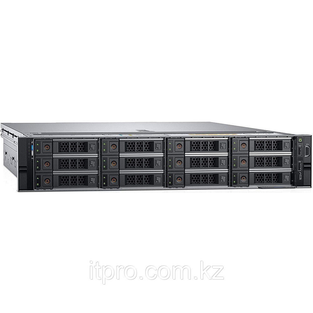Сервер Dell PowerEdge R540 PER540CEE04-210-ALZH-A4 (2U Rack, Xeon Silver 4214, 2200 МГц, 12 ядер, 16.5 МБ, 1x