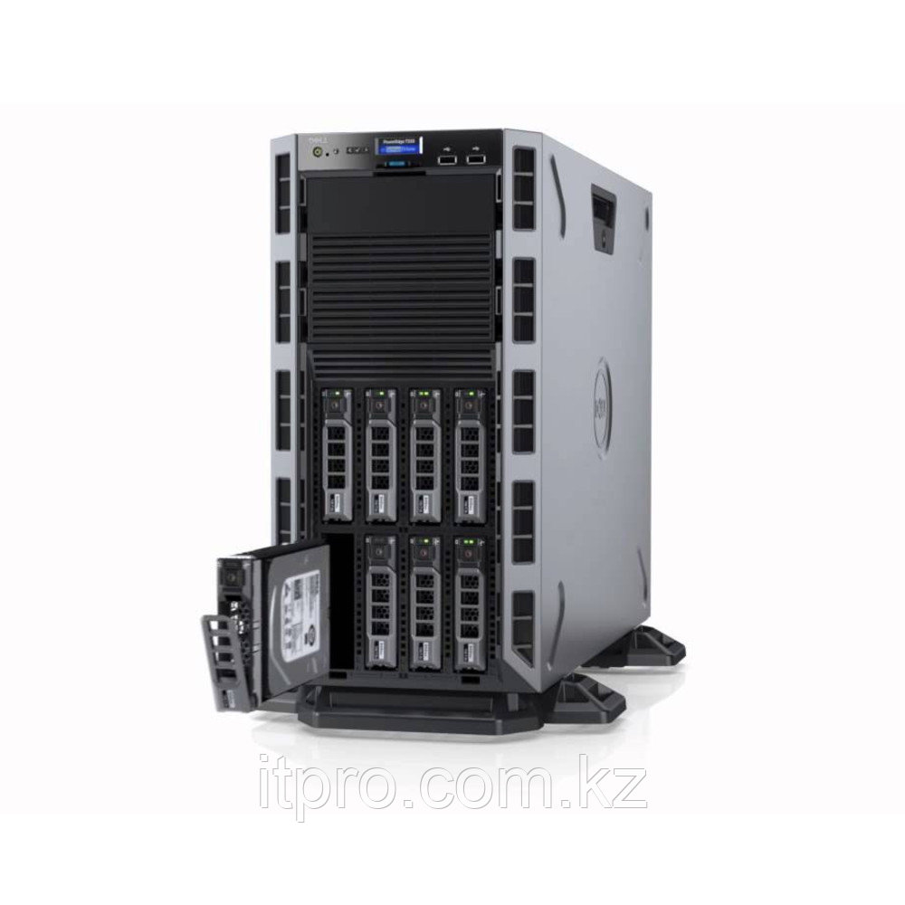 Сервер Dell PowerEdge T330 210-AFFQ-46 (Tower, Pentium G4500, 3500 МГц, 2 ядра, 3 МБ, 1x 24 ГБ, LFF 3.5", 8