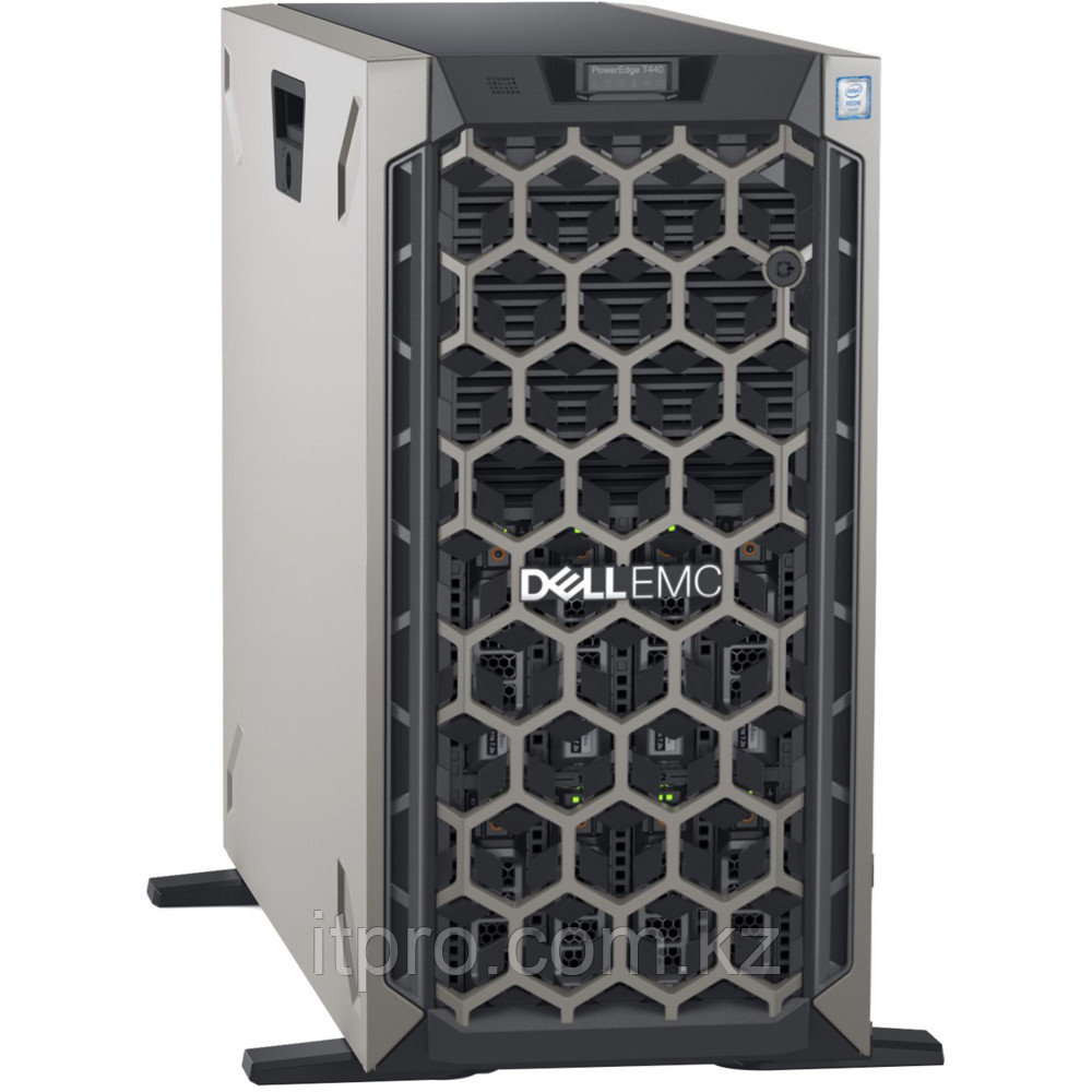 Сервер Dell PowerEdge T440 PET440RU2-1 (Tower, Xeon Silver 4210R, 2400 МГц, 10 ядер, 13.75 MБ, 2x 32 ГБ, SFF