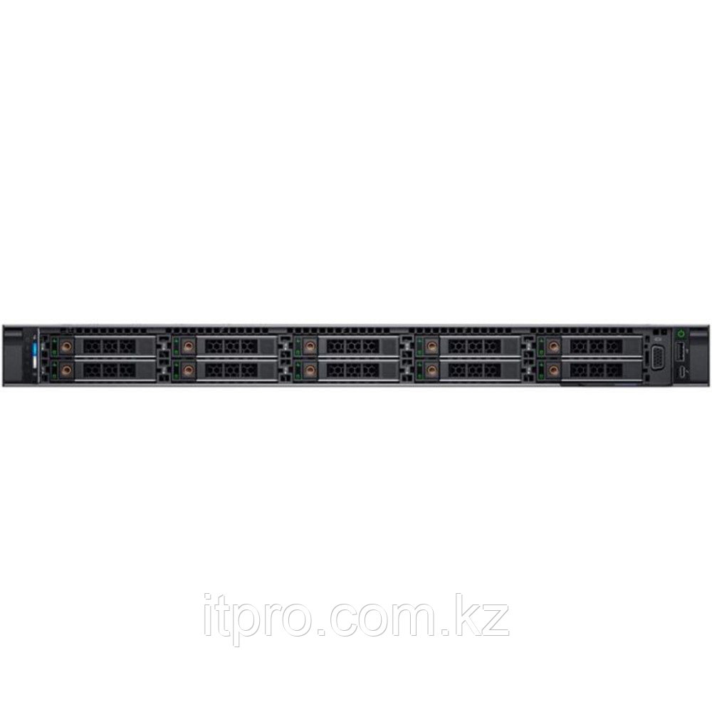 Сервер Dell PowerEdge R640 PER640RU2 (1U Rack, Xeon Silver 4210R, 2400 МГц, 10 ядер, 13.75 MБ, 1x 16 ГБ, SFF