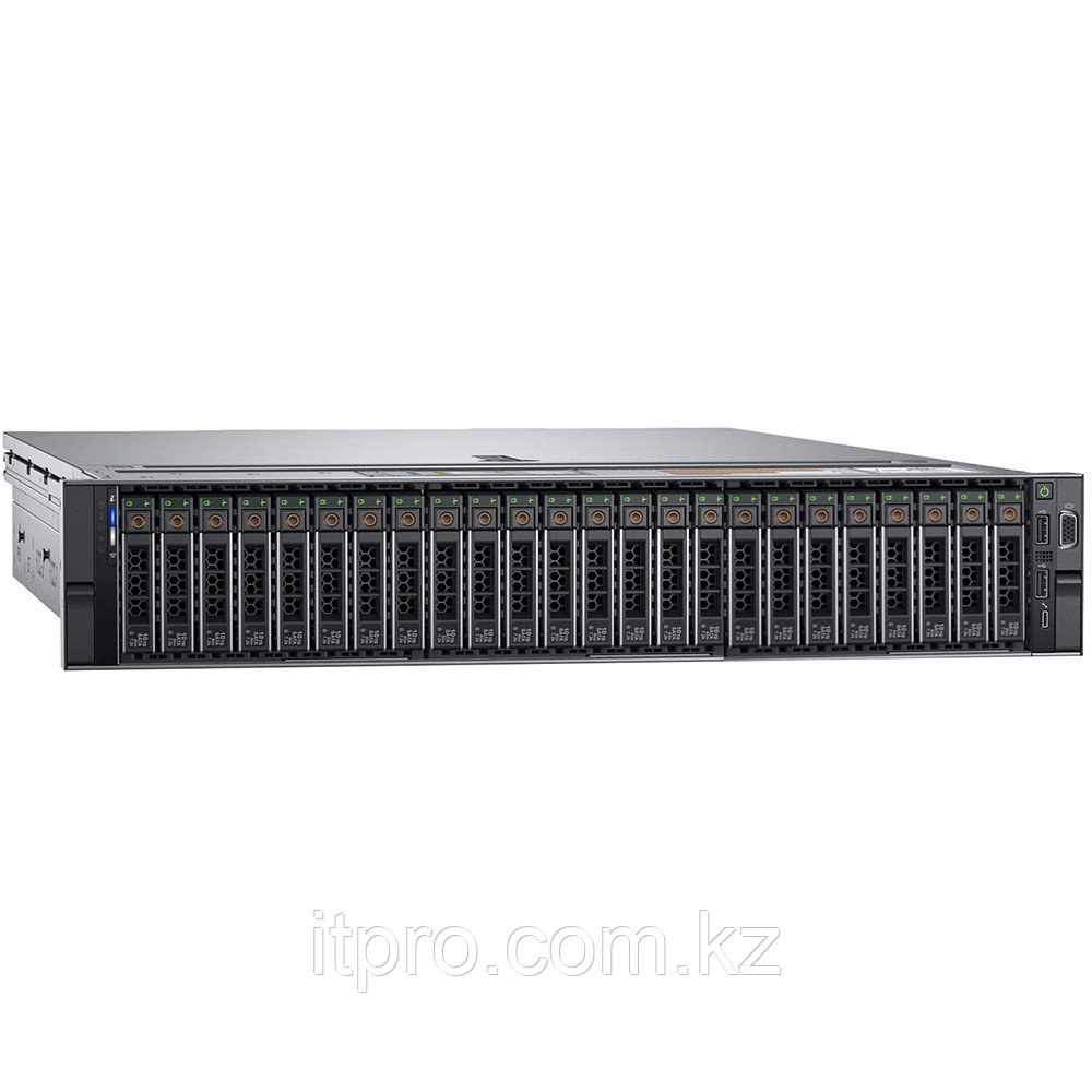 Сервер Dell PowerEdge R740XD 210-AKZR-374 (2U Rack, Xeon Silver 4210R, 2400 МГц, 10 ядер, 13.75 MБ, 2x 16 ГБ,