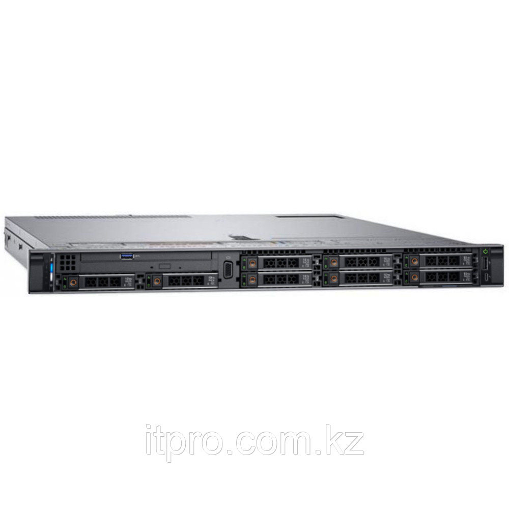 Сервер Dell PowerEdge R640 R640-8646-2 (1U Rack, Xeon Gold 5217, 3000 МГц, 8 ядер, 11 МБ, 2x 16 ГБ, SFF 2.5",