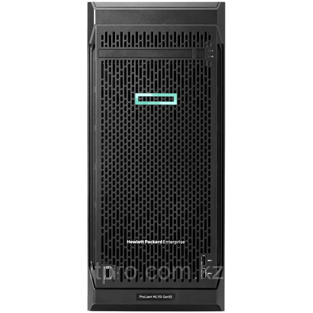 Сервер HPE ML110 Gen10, P21449-421 (Tower, Xeon Silver 4210R, 2400 МГц, 10 ядер, 13.75 MБ, 1x 16 ГБ, SFF 2.5",