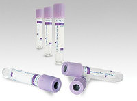 Вакутейнер пластмассовый ЭДТА К2,К3, 2мл,13х75мм с сиреневой крышкой
