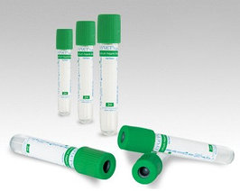 Пробирка вакуумная 7мл Beelab® с гепарином натрия (зеленая крышка)