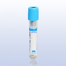 Пробирка вакуумная 3,6 мл с цитратом натрия 3,2 %, голубая крышка