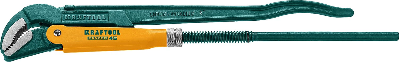 Ключ трубный PANZER-45, №3, KRAFTOOL, изогнутые губки (2735-20_z02)