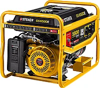 Бензиновый генератор STEHER (Штехер), 5/5,5 кВт, бензогенератор с электростартером (GS-6500Е)