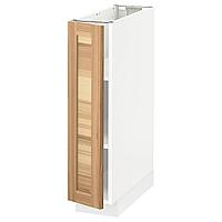 METOD МЕТОД Напольный шкаф с полками, белый/Торхэмн ясень, 20x60 см