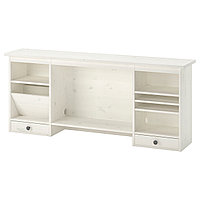 HEMNES ХЕМНЭС Дополнительный модуль для стола, белая морилка, 152x63 см