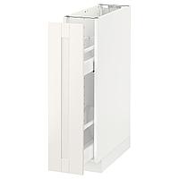 METOD МЕТОД Напол шкаф/выдв внутр элем, белый/Сэведаль белый, 20x60 см