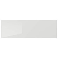 RINGHULT РИНГУЛЬТ Фронтальная панель ящика, глянцевый светло-серый, 60x20 см