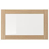 SINDVIK СИНДВИК Стеклянная дверь, под беленый дуб/прозрачное стекло, 60x38 см 103.843.71 SINDVIK СИНДВИК Стеклянная дверь, под беленый дуб/прозрачное стекло, 60x38 см