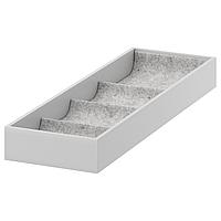 KOMPLEMENT КОМПЛИМЕНТ Вставка с 4 отделениями, светло-серый, 15x53x5 см 804.057.61 KOMPLEMENT КОМПЛИМЕНТ Вставка с 4 отделениями, светло-серый, 15x53x5 см