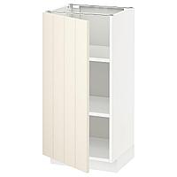 METOD МЕТОД Напольный шкаф с полками, белый/Хитарп белый с оттенком, 40x37 см