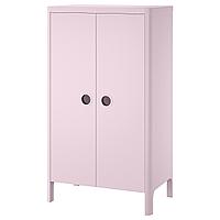 BUSUNGE БУСУНГЕ Шкаф платяной, светло-розовый, 80x139 см