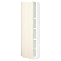 METOD МЕТОД Высок шкаф с полками, белый/Хитарп белый с оттенком, 60x37x200 см