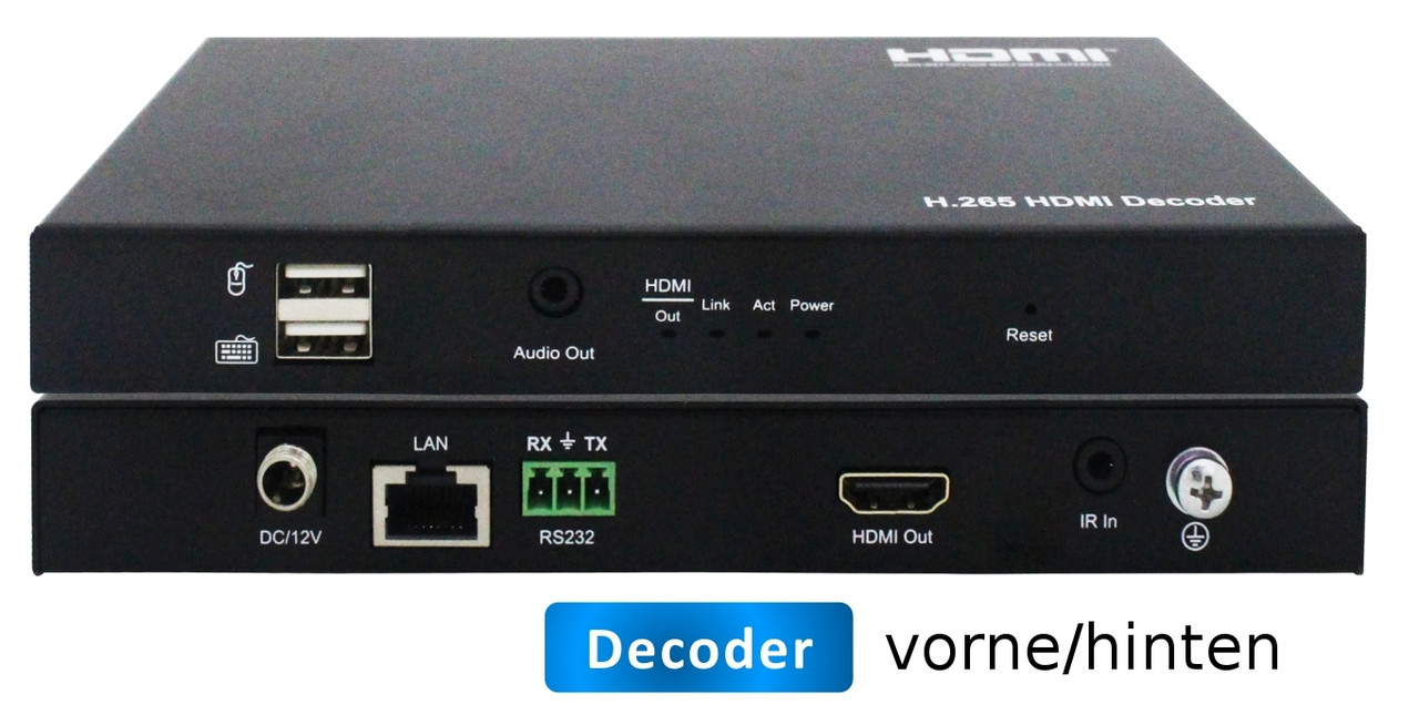 4K-Приемник HDMI/USB2.0 over IP Extender for KVM-Матричный коммутатор, Мульти вьювер, Видеостена - фото 4 - id-p87910259