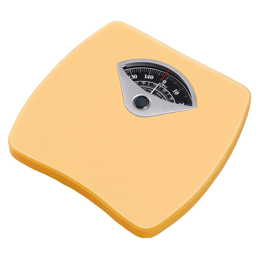 Механические напольные весы до 150 кг Mechanical personal scale желтые - фото 1 - id-p87922172