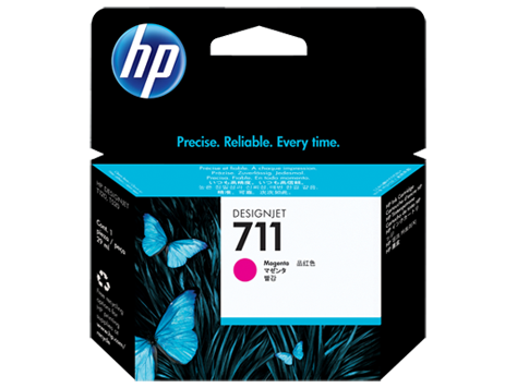 HP CZ131A Картридж струйный пурпурный HP 711 для Designjet T120/T520 ePrinter, 29 ml