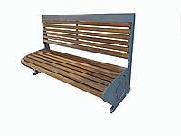 Лавочка с высокой спинкой