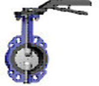 Дисковый поворотный затвор серии Т-0910 с диском из никелированного ковкого чугуна (DUYAR VANA)