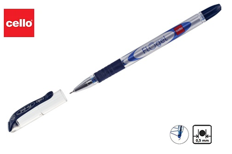 Ручка гелевая "Flo gel" синяя 0,5 мм "CELLO", фото 2