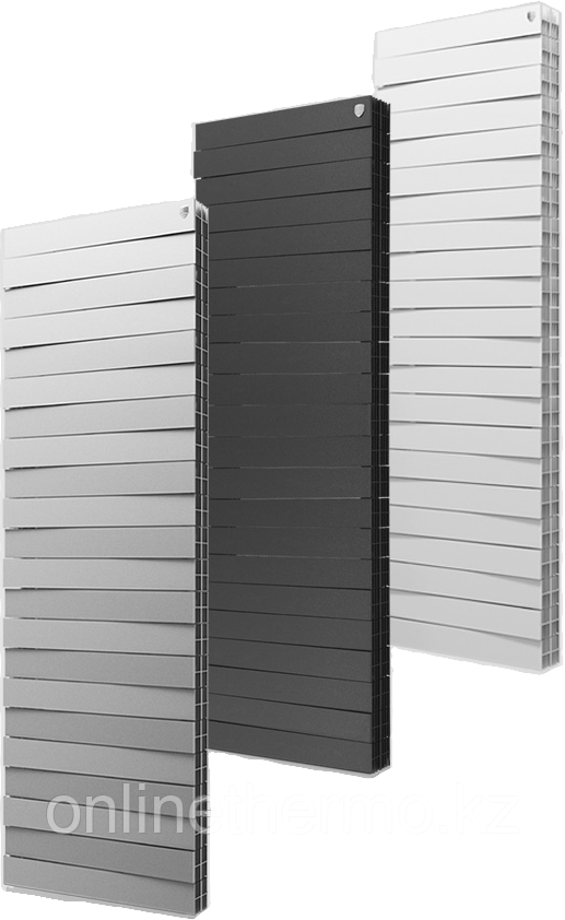 Радиатор серебро вертикальный Pianoforte Tower 22 cекц. биметаллический Royal Thermo (РОССИЯ) - фото 3 - id-p58818455
