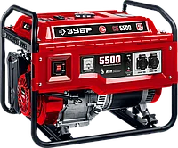 Бензиновый генератор ЗУБР, 5.5 кВт, серия "Мастер" (СБ-5500)