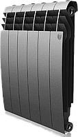 Радиатор биметаллический Biliner 500/90 Royal Thermo серебро выпуклый (РОССИЯ), фото 1