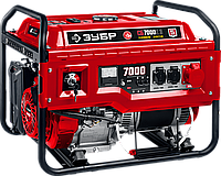 Бензиновый генератор ЗУБР, 7 кВт, с электростартером, 220/380В (СБ-7000Е-3)