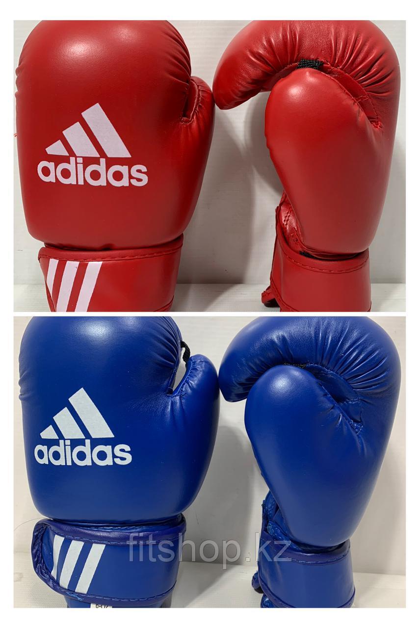 Боксерские перчатки ADIDAS  цвет красный ,синий ( размер 6 PU)