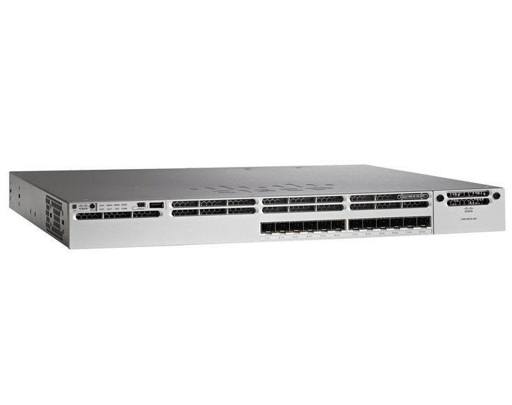 Коммутатор Cisco Catalyst, 48 xGE (12 mGig+36 Gig) UPoE, LAN Base [WS-C3850-12X48U-L]