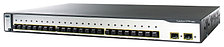 Коммутатор Cisco Catalyst, 24 x FE Duplex SC, 2 x SFP [WS-C3750-24FS-S]