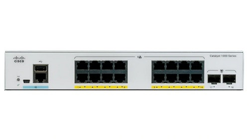 Коммутатор Cisco Catalyst 1000, 16xGE, 2xSFP [C1000-16T-E-2G-L]