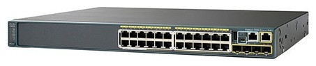 Коммутатор Cisco Catalyst, 24 x FE (PoE), 2 x SFP, LAN Base [WS-C2960S-F24PS-L]