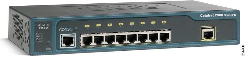 Коммутатор Cisco Catalyst, PD, 8 x FE, 1 x GE, LAN Base [WS-C2960PD-8TT-L]