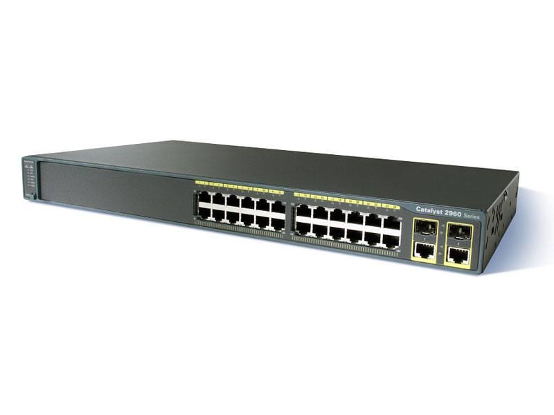 Коммутатор Cisco Catalyst, 24 x FE, 2 x GE/SFP, LAN Base [WS-C2960-24TC-L]